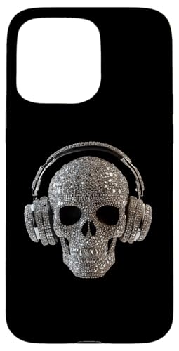 Bling Skull mit Kopfhörern - DJ Music Lover Hülle für iPhone 15 Pro Max von Urban Skull DJ Beats