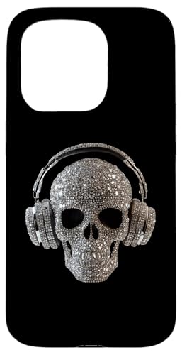 Bling Skull mit Kopfhörern - DJ Music Lover Hülle für iPhone 15 Pro von Urban Skull DJ Beats
