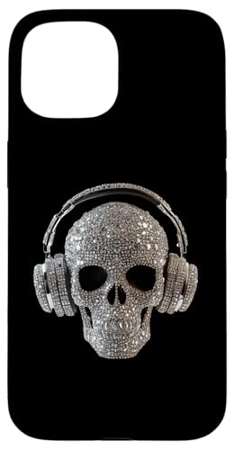 Bling Skull mit Kopfhörern - DJ Music Lover Hülle für iPhone 15 von Urban Skull DJ Beats