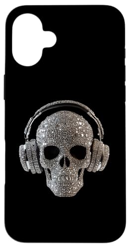 Bling Skull mit Kopfhörern - DJ Music Lover Hülle für iPhone 16 Plus von Urban Skull DJ Beats