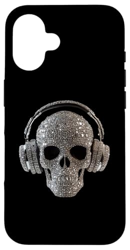Bling Skull mit Kopfhörern - DJ Music Lover Hülle für iPhone 16 von Urban Skull DJ Beats