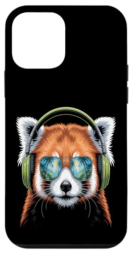 Cool Red Panda Kopfhörer Hülle für iPhone 12 mini Cool Red Panda Kopfhörer Hülle für iPhone 12 mini von Urban Wildlife Vibes