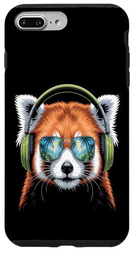 Cool Red Panda Kopfhörer Hülle für iPhone 7 Plus/8 Plus Cool Red Panda Kopfhörer Hülle für iPhone 7 Plus/8 Plus von Urban Wildlife Vibes