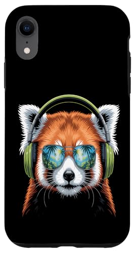 Cool Red Panda Kopfhörer Hülle für iPhone XR Cool Red Panda Kopfhörer Hülle für iPhone XR von Urban Wildlife Vibes