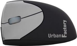 Urban Factory ERGO - Maus - ergonomisch - Für Rechtshänder - optisch - 6 Tasten - kabelgebunden - USB - Schwarz von Urban