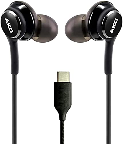 OEM UrbanX 2021 Stereo Headphones for Samsung Galaxy Z Flip 5G Braided Cable - Designed by AKG - with Microphone (Black) USB-C Connector (US Version with Warranty) von UrbanX