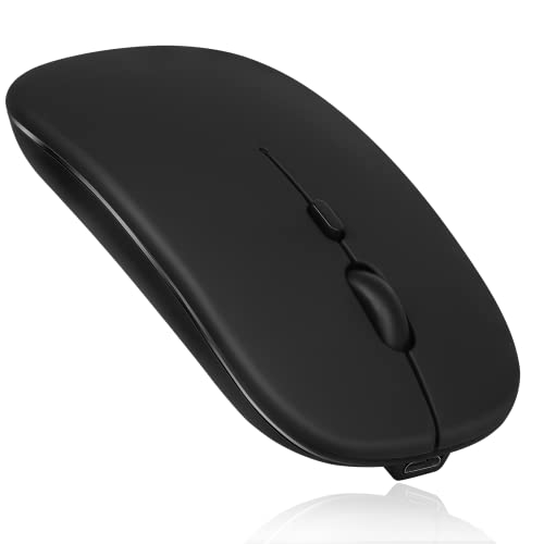 UrbanX 2.4GHz & Bluetooth Mouse, Rechargeable Wireless Mouse for Amazon Fire HD 10 Plus (2021) Bluetooth Wireless Mouse for Laptop/PC/Mac/iPad pro/Computer/Tablet/Android Midnight Black von UrbanX