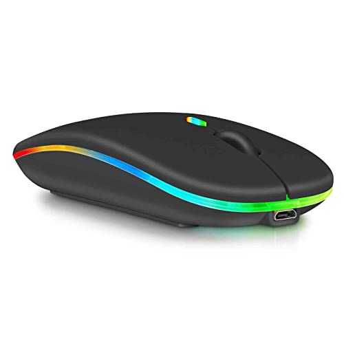 UrbanX 2.4GHz & Bluetooth Mouse, Rechargeable Wireless Mouse for Samsung Galaxy Tab S6 Lite Bluetooth Wireless Mouse for Laptop/PC/Mac/Computer/Tablet/Android RGB LED Onyx Black UrbanX 2.4GHz & Bluetooth Mouse, Rechargeable Wireless Mouse for Samsung Galaxy Tab S6 Lite Bluetooth Wireless Mouse for Laptop/PC/Mac/Computer/Tablet/Android RGB LED Onyx Black von UrbanX