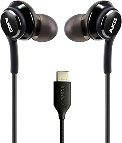 UrbanX OEM 2021 Stereo Kopfhörer für Samsung Galaxy S20 Ultra 5G geflochtenes Kabel mit Mikrofon (schwarz) USB-C Stecker (US-Version mit Garantie) von UrbanX