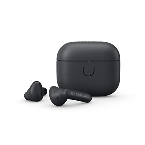 Urbanears Boo True Wireless Kopfhörer, 30 Stunden Spielzeit, IPX4-bewertet als wasserfest – Anthrazitschwarz, 1006201 von Urbanears
