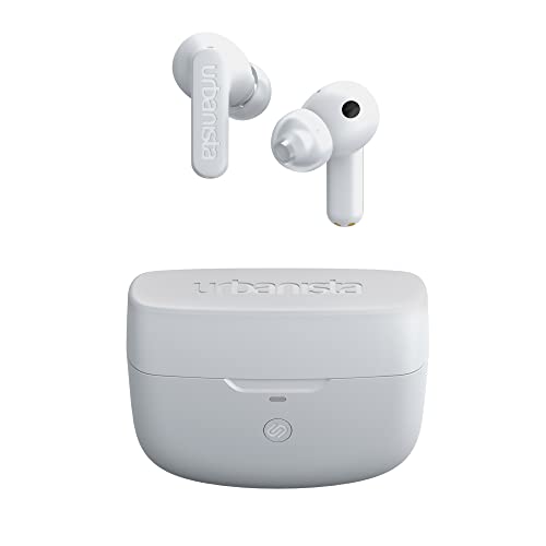 Urbanista Atlanta In Ear Kopfhörer Bluetooth Noise Cancelling, Hybrid ANC, Tiefe Bässe, spritzwassergeschützt, Multipoint Pairing Earbuds, Transparenzmodus, Ladecase kabellos, Reinweiß Urbanista Atlanta In Ear Kopfhörer Bluetooth Noise Cancelling, Hybrid ANC, Tiefe Bässe, spritzwassergeschützt, Multipoint Pairing Earbuds, Transparenzmodus, Ladecase kabellos, Reinweiß von Urbanista