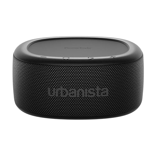 Urbanista Malibu Kabelloser Bluetooth-Lautsprecher, solarbetriebener Lautsprecher mit endloser Wiedergabe, tragbarer Lautsprecher, wasserdicht IPX67, Tastensteuerung, Bluetooth 5.2 Dual Pairing von Urbanista