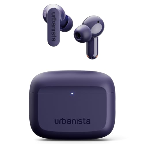 Urbanista Palo Alto Bluetooth Kopfhörer in Ear Kopfhörer Kabellos, 6 ENC Noise Cancelling Mic, 10mm Treiber, Bluetooth 5.3, Tiefer Bass, 45h Std. USB-C, Wireless Earbuds, IP54, App Steuerung, Lila Urbanista Palo Alto Bluetooth Kopfhörer in Ear Kopfhörer Kabellos, 6 ENC Noise Cancelling Mic, 10mm Treiber, Bluetooth 5.3, Tiefer Bass, 45h Std. USB-C, Wireless Earbuds, IP54, App Steuerung, Lila von Urbanista