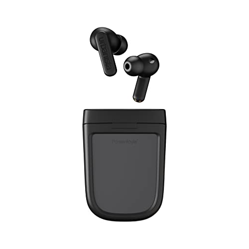 Urbanista Phoenix Solar In Ear Kopfhörer Bluetooth Noise Cancelling, unendliche Spielzeit, IPX4 Hybrid ANC True Wireless Earbuds, Earphones mit Ladecase kabellos und Multipoint, Mitternachtsschwarz von Urbanista
