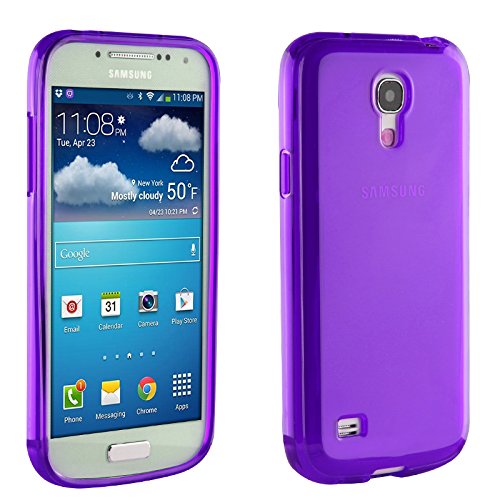 Urcover® Handyhülle kompatibel mit Samsung Galaxy S4 Mini, TPU/Silikon Schutzhülle Ultra Slim Transparent Crystal Clear durchsichtig Klar Case Cover Smartphone Zubehör Schale Hülle: Violett von Urcover