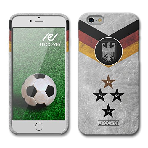 Urcover® Kompatibel mit Apple iPhone 6 / 6s WM 18 Hülle [ Team Deutschland ] Fußball Case von Urcover