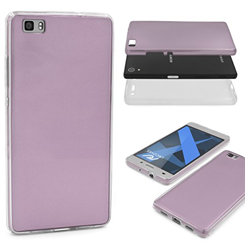 Urcover® Metalloptik 360 Grad Hülle kompatibel mit Huawei P8 Lite (2015) | TPU in Rose Gold | Ultra Slim Zubehör Tasche Case Handy-Cover Schutz-Hülle Schale von Urcover