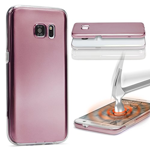 Urcover® Metalloptik 360 Grad Hülle kompatibel mit Samsung Galaxy S3 | TPU in Rose Gold | Ultra Slim Zubehör Tasche Case Handy-Cover Schutz-Hülle Schale von Urcover