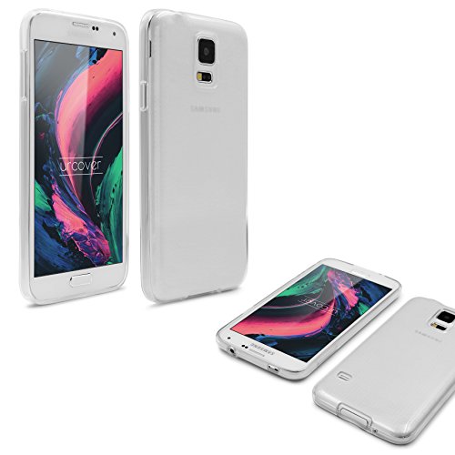 Urcover® Schutzhülle kompatibel mit Samsung Galaxy S5, Handy-Hülle Back-Case Cover Smartphone Zubehör Schale Etui Bumper Rahmen Tasche: Transparent von Urcover