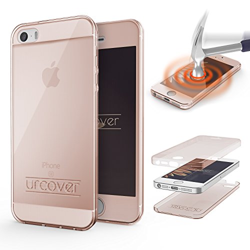 Urcover® TPU Ultra Slim 360 Grad Hülle kompatibel mit Apple iPhone 5 / 5s / SE (1. Gen. 2016) Handyhülle Rosa Schutzhülle Case Cover Etui von Urcover