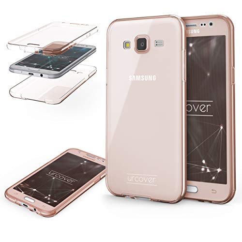 Urcover® TPU Ultra Slim 360 Grad Hülle kompatibel mit Samsung Galaxy J3 (2015) Handyhülle Schutzhülle Case Cover Etui Rosa von Urcover