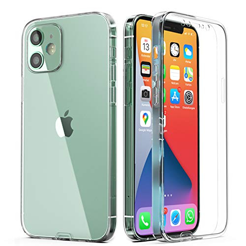 Urcover Rundum 360° Schutzhülle 360 Grad Case kompatibel mit Apple iPhone 12/12 Pro I Original berühmt durch Galileo I Vorne + Hinten geschützt I QI-fähig I Soft-Edition Hülle Transparent von Urcover