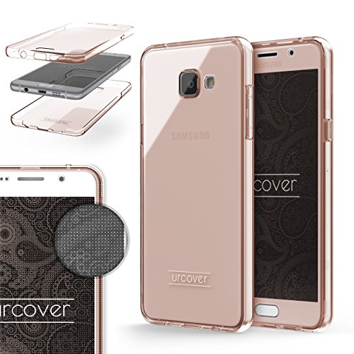 Urcover TPU Ultra Slim 360 Grad Hülle kompatibel mit Samsung Galaxy A7 (2016) Handyhülle Schutzhülle Case Cover Etui Rosa von Urcover