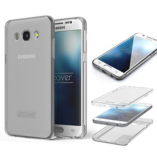 Urcover TPU Ultra Slim 360 Grad Hülle kompatibel mit Samsung Galaxy J3 (2016) Schutzhülle in Transparent | Handy-Cover Rundum Case Dünn Schale von Urcover