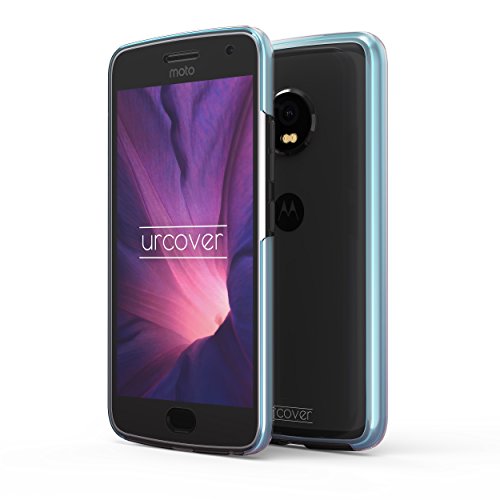 Urcover Touch Case 2.0 kompatibel mit Motorola Moto G5 Plus [Upgrade] 360 Grad Rundum-Schutz Cover [Unbreakable Case bekannt aus Galileo] Clear Full Body Case Schale Handy-Hülle Blau von Urcover