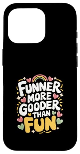 Funner More Gooder Than Fun Witziger Grammatikwitz |----- Hülle für iPhone 16 Pro Funner More Gooder Than Fun Witziger Grammatikwitz |----- Hülle für iPhone 16 Pro von Urkomischer Grammatikhumor