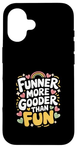Funner More Gooder Than Fun Witziger Grammatikwitz |----- Hülle für iPhone 16 Funner More Gooder Than Fun Witziger Grammatikwitz |----- Hülle für iPhone 16 von Urkomischer Grammatikhumor