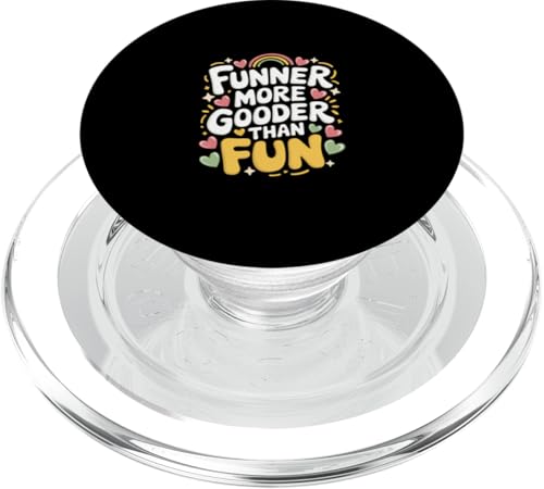 Funner More Gooder Than Fun Witziger Grammatikwitz |----- PopSockets PopGrip für MagSafe Funner More Gooder Than Fun Witziger Grammatikwitz |----- PopSockets PopGrip für MagSafe von Urkomischer Grammatikhumor