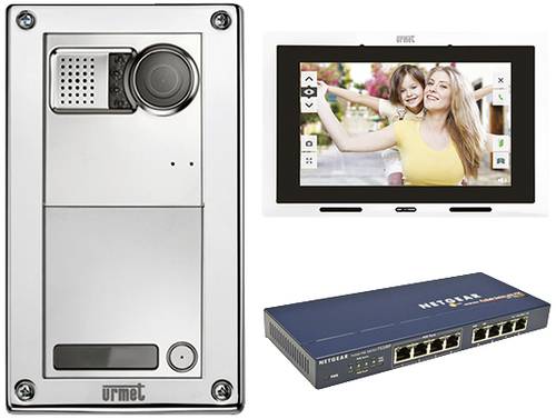 Urmet SET 1060/601 IP-Video-Türsprechanlage WLAN, Bluetooth®, LAN Komplett-Set von Urmet