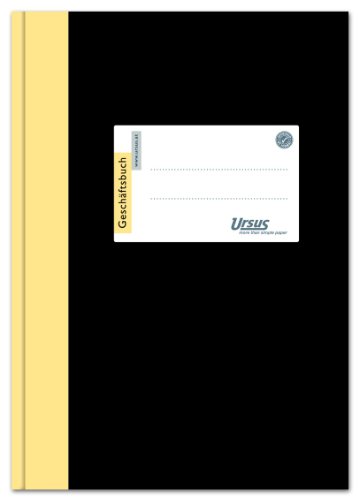 Ursus 608354 Geschäftsbuch 2921B192L A4, liniert, 80 g/qm, 9 mm, 192 Blatt von Ursus