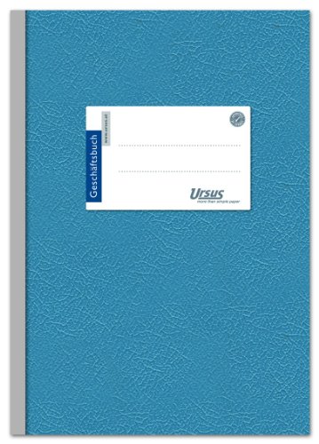 Ursus 608398010 Geschäftsbuch A5, liniert, 70 g/qm, 10 mm, 96 Blatt von Ursus
