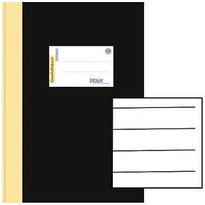 Ursus Geschäftsbuch DIN A4 liniert, schwarz Hardcover 384 Seiten Ursus Geschäftsbuch DIN A4 liniert, schwarz Hardcover 384 Seiten von Ursus