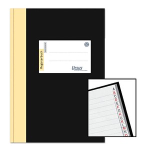 Ursus Geschäftsbuch DIN A5 liniert, schwarz/gelb Hardcover 192 Seiten Ursus Geschäftsbuch DIN A5 liniert, schwarz/gelb Hardcover 192 Seiten von Ursus