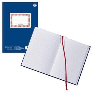 Ursus Geschäftsbuch Ö-Geschäftsbuch DIN A5 liniert, blau Hardcover 192 Seiten von Ursus