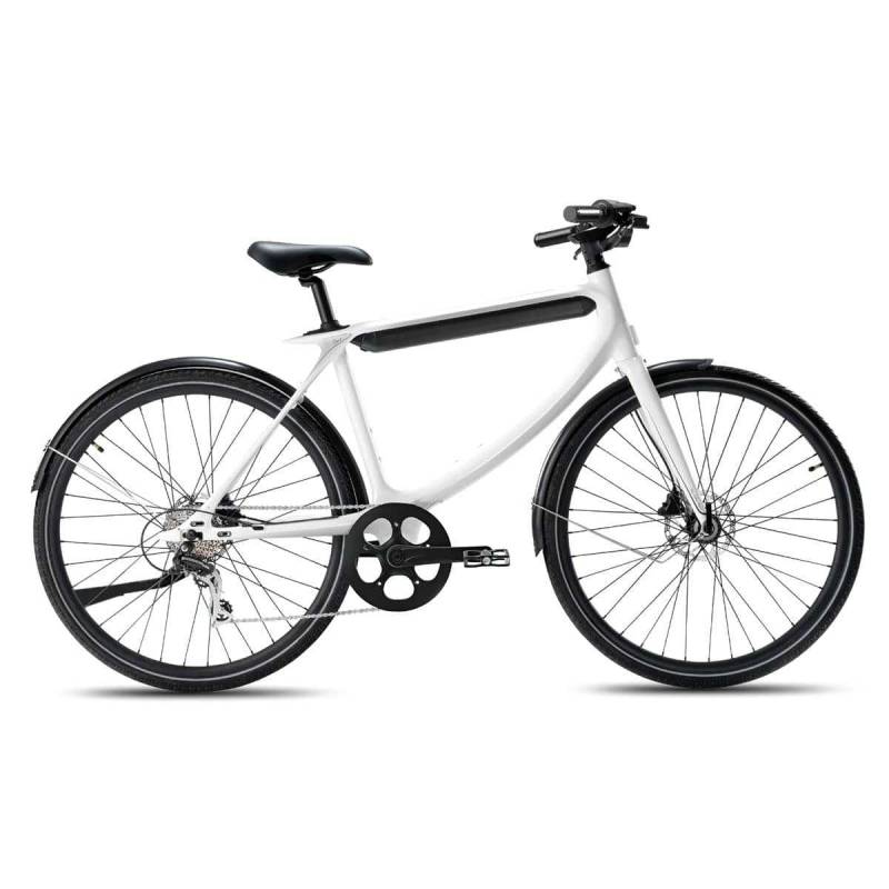 Urtopia Chord Smart City E-Bike (8 Gang Shimano Sprachsteuerung Navi App GPS) Weiß von Urtopia