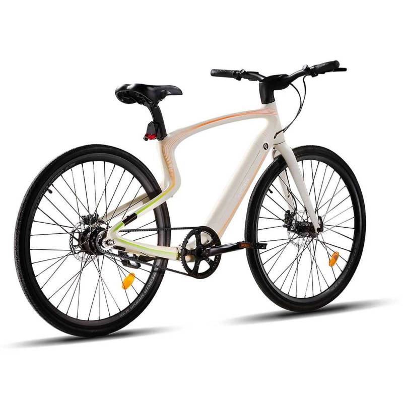 Urtopia Smart Carbon 1 E-Bike (Voll Carbon Smart-Fahrrad Sprachsteuerung Navi App) Vanilla 50cm von Urtopia