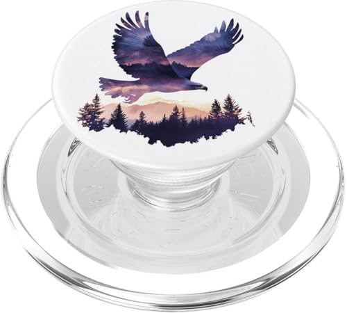 Adler Aquarell Waldkiefer PopSockets PopGrip für MagSafe Adler Aquarell Waldkiefer PopSockets PopGrip für MagSafe von Usa American Accessories
