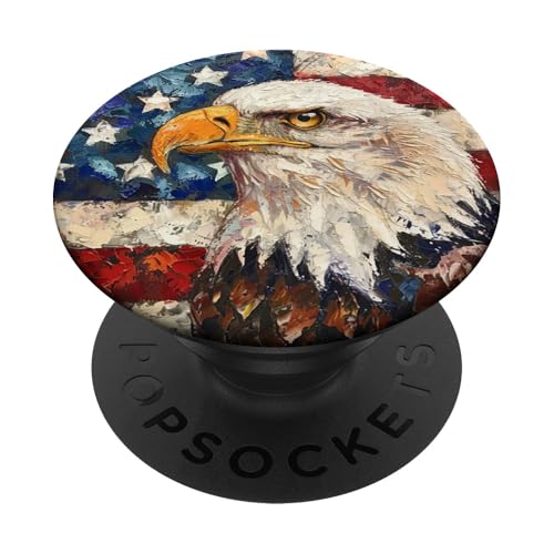 Adler USA Flagge Amerika Patriotisch PopSockets Klebender PopGrip Adler USA Flagge Amerika Patriotisch PopSockets Klebender PopGrip von Usa American Accessories