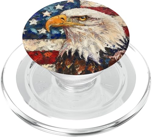 Adler USA Flagge Amerika Patriotisch PopSockets PopGrip für MagSafe Adler USA Flagge Amerika Patriotisch PopSockets PopGrip für MagSafe von Usa American Accessories