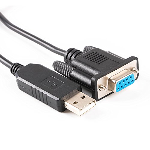 FTDI Chipsatz Cross Wired USB Seriell DB9 FT232R RS232 Null Modem Kabel PC-Steuerung TV-Kabel (Standard DB9 COM-Port-Pinbelegung) von usangreen