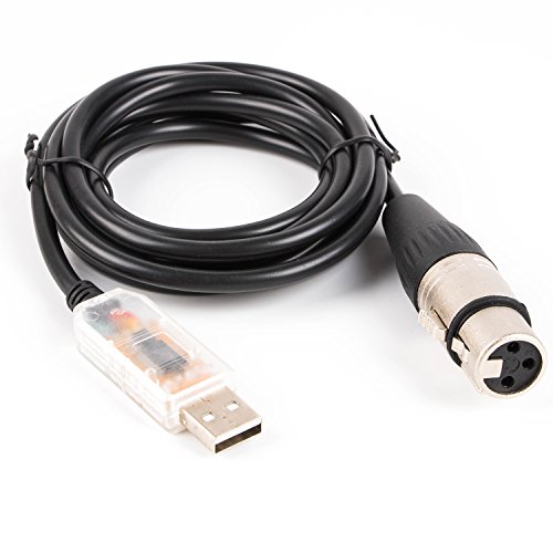 FTDI USB Rs485 XLR DMX512 Bühnenbeleuchtungsausrüstung Controller Kabel DIY für SGM Dmxking Dmxcontrol Freestyler Download (Länge: 5 m) von Usangreen