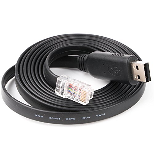 USB-Konsole-Kabel mit FTDI Chip ersetzt RS232 (DB9/DB25) zu RJ45 Für Laptop und PC in Windows, Vista, Mac von Usangreen
