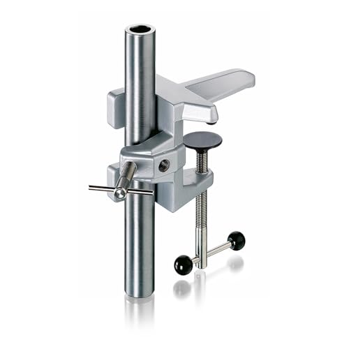 Usbeck Aluminium Tischklemme Groß für Rund- und 4-Kant-Stäbe bis 26mm Durchmesser von Usbeck