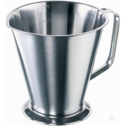 Usbeck Rostfreier Edelstahl Messbecher, Konisch, 1.5L Kapazität, 155mm Durchmesser x 160mm Höhe von Usbeck