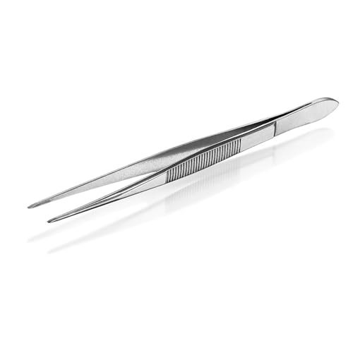 Usbeck Vernickelt Pinzette, Gerade, Spitz, 200mm Länge von Usbeck