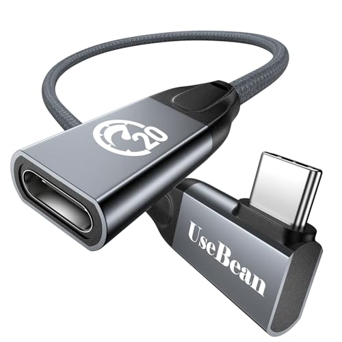 240W USB C Verlängerung 0.3M, Winkel USB 3.2 20Gbps Extender, Type C Verlängerungskabel Stecker auf Buchse, PD 3.1 Schnellladung, 4K@60Hz USB C Extension Cable für PSVR2/USBC Hub/SSD/MacBook/iPhone16 240W USB C Verlängerung 0.3M, Winkel USB 3.2 20Gbps Extender, Type C Verlängerungskabel Stecker auf Buchse, PD 3.1 Schnellladung, 4K@60Hz USB C Extension Cable für PSVR2/USBC Hub/SSD/MacBook/iPhone16 von UseBean